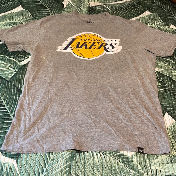 Gray Lakers T-Shirt Size M - Picture 1 of 1